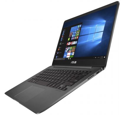 ASUS ZENBOOK UX430UQ-GV047R 35.6 cm (14") LCD Notebook - Intel Core i5 (7th Gen) i5-7200U Dual-core (2 Core) 2.50 GHz - 8 GB DDR4 SDRAM - 256 GB SSD - Windows 10 Pro 64-bit - 1920 x 1080 - Grey LeftMaximum