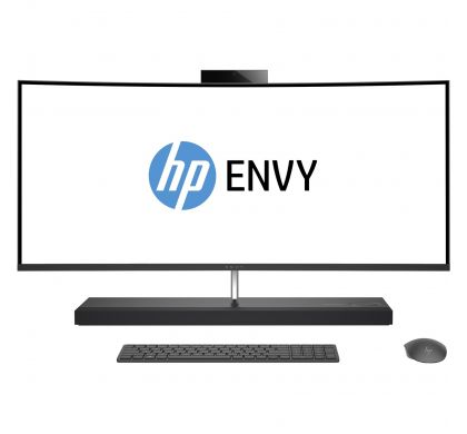 HP ENVY Curved 34-b000 34-b011a All-in-One Computer - Intel Core i7 (7th Gen) i7-7700T 2.90 GHz - 8 GB DDR4 SDRAM - 1 TB HHD - 86.4 cm (34") 3440 x 1440 - Windows 10 Pro 64-bit - Desktop - Ash Silver Sparkle FrontMaximum