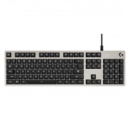 LOGITECH G413 Mechanical Keyboard - Cable Connectivity - Silver TopMaximum