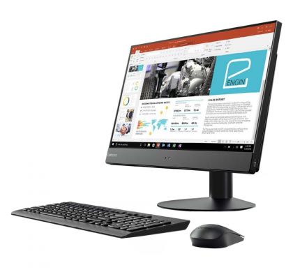 LENOVO V510z 10NQ0009AU All-in-One Computer - Intel Core i5 (7th Gen) i5-7400T 2.40 GHz - 8 GB DDR4 SDRAM - 128 GB SSD - 58.4 cm (23") 1920 x 1080 - Windows 10 Pro 64-bit (English) - Desktop - Business Gray, Black