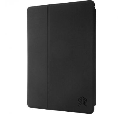 STM Goods Studio Carrying Case (Folio) for 24.6 cm (9.7") iPad Air 2, iPad Air, iPad Pro, iPad (2017) - Black Smoke, Transparent LeftMaximum