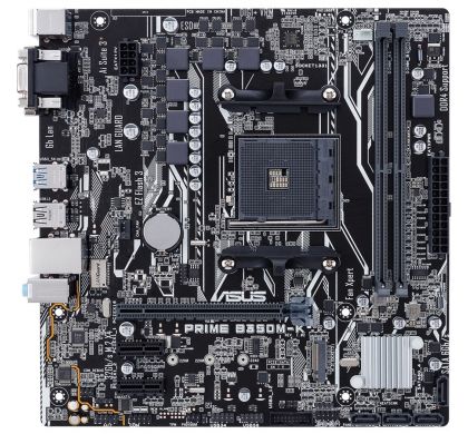 ASUS Prime B350M-K Desktop Motherboard - AMD Chipset - Socket AM4