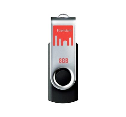 SR8GBB01 STRONTIUM Bold 8 GB USB 2.0 Flash Drive - Black