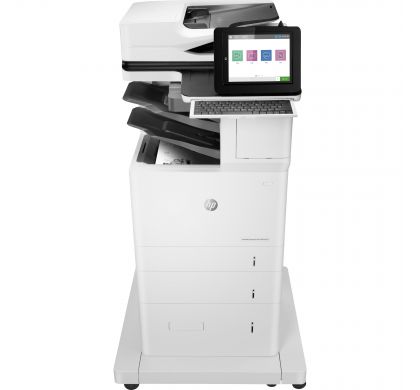 HP LaserJet M633z Laser Multifunction Printer - Monochrome - Plain Paper Print - Floor Standing
