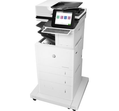 HP LaserJet M633z Laser Multifunction Printer - Monochrome - Plain Paper Print - Floor Standing LeftMaximum