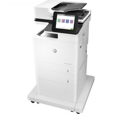 HP LaserJet M632fht Laser Multifunction Printer - Monochrome - Plain Paper Print - Desktop LeftMaximum