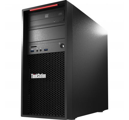 LENOVO ThinkStation P320 30BHA00QAU Workstation - 1 x Intel Xeon E3-1245 v6 Quad-core (4 Core) 3.70 GHz - 32 GB DDR4 SDRAM - 2 TB HDD - 512 GB SSD - Intel HD Graphics P630 Graphics - Windows 10 Pro 64-bit - Tower - Raven Black LeftMaximum