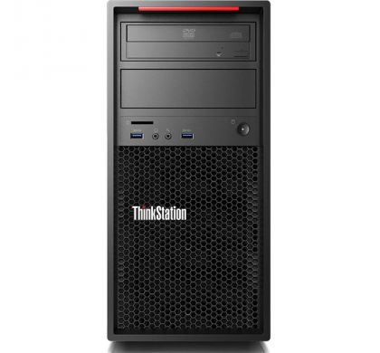 LENOVO ThinkStation P320 30BHA00QAU Workstation - 1 x Intel Xeon E3-1245 v6 Quad-core (4 Core) 3.70 GHz - 32 GB DDR4 SDRAM - 2 TB HDD - 512 GB SSD - Intel HD Graphics P630 Graphics - Windows 10 Pro 64-bit - Tower - Raven Black FrontMaximum