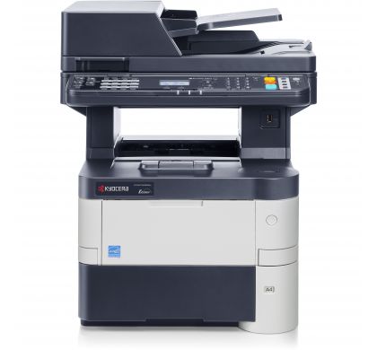KYOCERA Ecosys M3040DN Laser Multifunction Printer - Monochrome - Plain Paper Print - Desktop FrontMaximum