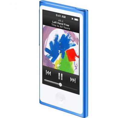 APPLE iPod nano 8G 16 GB Blue Flash Portable Media Player LeftMaximum