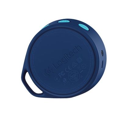 LOGITECH X50 1.0 Speaker System - 3 W RMS - Wireless Speaker(s) - Portable - Battery Rechargeable - Blue RearMaximum