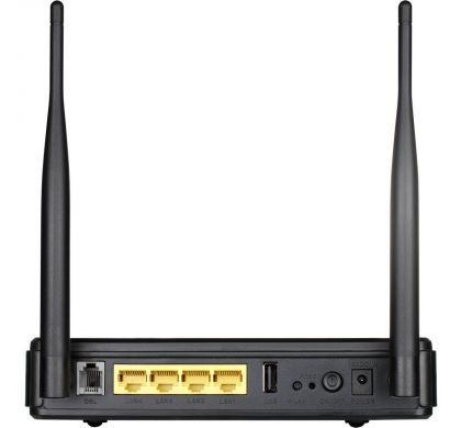 D-LINK DSL-2750U IEEE 802.11n ADSL2+ Modem/Wireless Router RearMaximum
