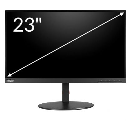 LENOVO ThinkVision T23i 60.5 cm (23.8") LED LCD Monitor - 16:9 - 4 ms FrontMaximum