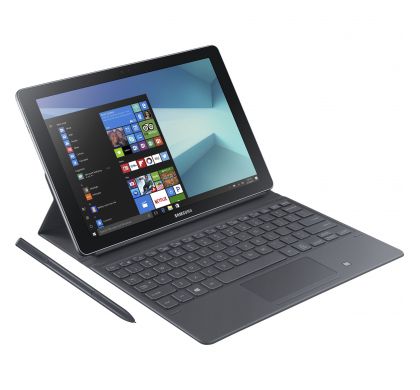 SAMSUNG Galaxy Book SM-W728Y 30.5 cm (12") Touchscreen LCD 2 in 1 Notebook - Intel Core i5 (7th Gen) i5-7200U Dual-core (2 Core) 2.50 GHz - 8 GB - 256 GB SSD - Windows 10 Pro - 2160 x 1440 - Hybrid - Silver RightMaximum