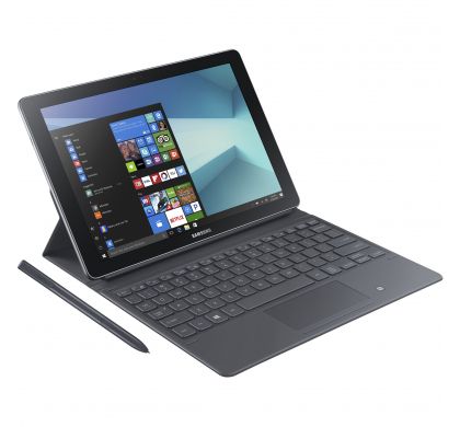 SAMSUNG Galaxy Book SM-W720 30.5 cm (12") Touchscreen LCD 2 in 1 Notebook - Intel Core i5 (7th Gen) i5-7200U Dual-core (2 Core) 2.50 GHz - 4 GB - 128 GB SSD - Windows 10 Home - 2160 x 1440 - Hybrid - Silver RightMaximum