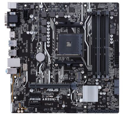 ASUS Prime A320M-A Desktop Motherboard - AMD Chipset - Socket AM4