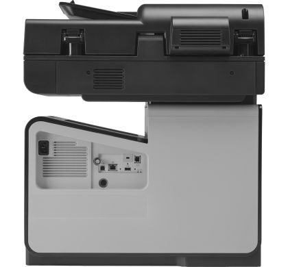 HP Officejet X585dnm Laser Multifunction Printer - Colour - Plain Paper Print - Desktop RearMaximum