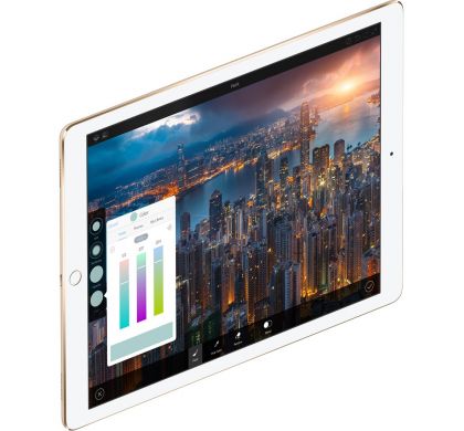 APPLE iPad Pro Tablet - 32.8 cm (12.9") -  A9X Dual-core (2 Core) - 256 GB - iOS 9 - 2732 x 2048 - Retina Display, In-plane Switching (IPS) Technology - Gold BottomMaximum
