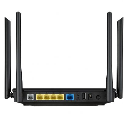 ASUS DSL-AC52U IEEE 802.11ac ADSL2+, VDSL2, Ethernet Modem/Wireless Router RearMaximum
