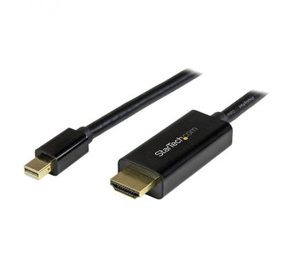 STARTECH .com HDMI/Mini DisplayPort A/V Cable for Projector, Ultrabook, Audio/Video Device, Workstation, Notebook, MacBook - 1 Pack