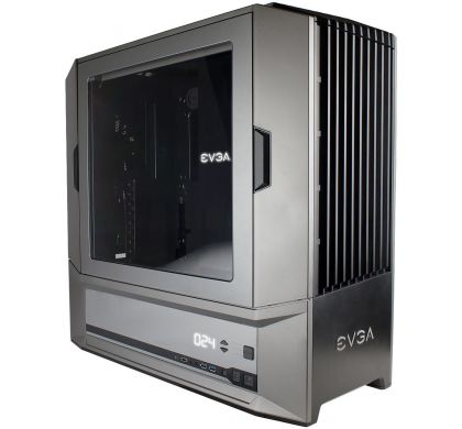 EVGA DG-87 Computer Case - ATX, EATX, Micro ATX, Mini ITX, SSI CEB, SSI EEB Motherboard Supported - Full-tower - Steel, Acrylonitrile Butadiene Styrene (ABS) - Metallic Gunmetal Gray RightMaximum
