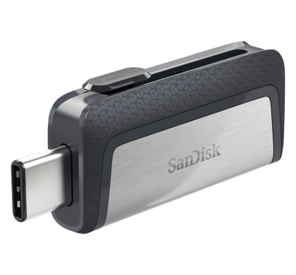 SANDISK Ultra Dual 128 GB USB 3.1, USB Type C Flash Drive FrontMaximum