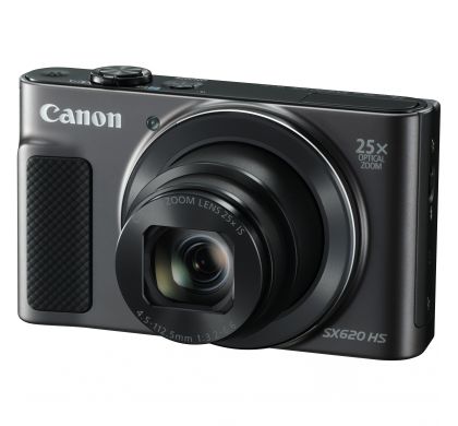 CANON PowerShot SX620 HS 20.2 Megapixel Compact Camera - Black LeftMaximum