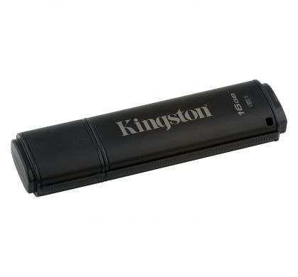 KINGSTON DataTraveler 4000 G2 16 GB USB 3.0 Flash Drive - 256-bit AES LeftMaximum