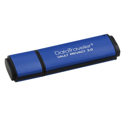 KINGSTON DataTraveler Vault Privacy 3.0 32 GB USB 3.0 Flash Drive - 256-bit AES LeftMaximum