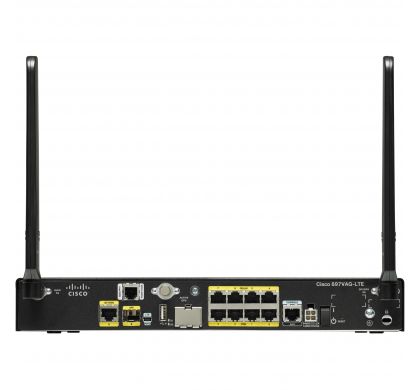 CISCO C897VAG-LTE Cellular, ADSL2+, VDSL Wireless Integrated Services Router RearMaximum