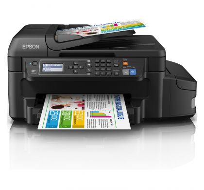 EPSON WorkForce ET-4550 Inkjet Multifunction Printer - Colour - Plain Paper Print - Desktop FrontMaximum