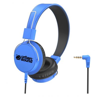 VERBATIM Urban Sound Wired Stereo Headphone - Over-the-head - Circumaural - Blue, Black