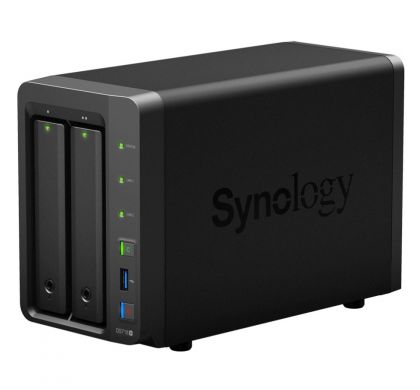 SYNOLOGY DiskStation DS718+ 2 x Total Bays SAN/NAS Storage System - Desktop