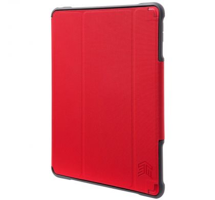 STM Dux Plus Case for 12.9" iPad Pro, iPad Pro (2017), Apple Pencil - Transparent, Red