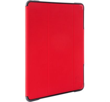 STM Dux Plus Case for 12.9" iPad Pro, iPad Pro (2017), Apple Pencil - Transparent, Red RightMaximum