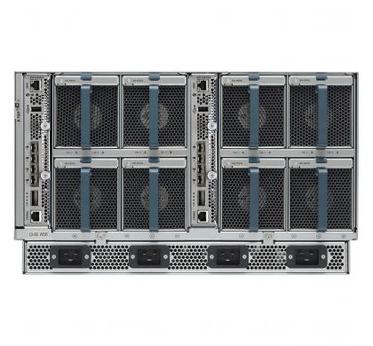 CISCO UCS 5108 Blade Server Case - Rack-mountable - Grey - TAA Compliant RearMaximum