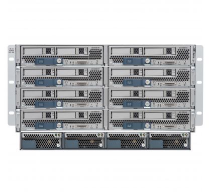 CISCO UCS 5108 Blade Server Case - Rack-mountable - Grey - TAA Compliant FrontMaximum