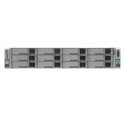 CISCO C240 M4 2U Rack Server - 2 x Intel Xeon E5-2620 v4 Octa-core (8 Core) 2.10 GHz - 128 GB Installed DDR4 SDRAM - Serial ATA, 12Gb/s SAS Controller - 0, 1, 10 RAID Levels FrontMaximum