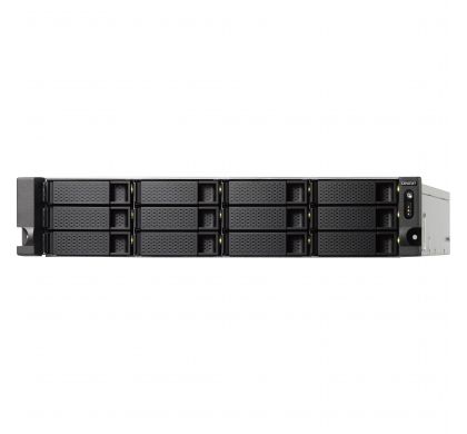QNAP Turbo NAS TS-1273U 12 x Total Bays SAN/NAS Storage System - 2U - Rack-mountable LeftMaximum