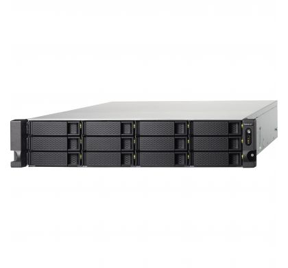 QNAP Turbo NAS TS-1253BU 12 x Total Bays SAN/NAS Storage System - 2U - Rack-mountable LeftMaximum