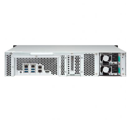 QNAP Turbo NAS TS-1253BU-RP 12 x Total Bays SAN/NAS Storage System - 2U - Rack-mountable RearMaximum