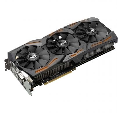 ASUS ROG STRIX-GTX1070-O8G-GAMING GeForce GTX 1070 Graphic Card - 1.66 GHz Core - 1.86 GHz Boost Clock - 8 GB GDDR5 - PCI Express 3.0 - Dual Slot Space Required