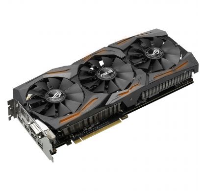 ASUS ROG STRIX-GTX1080-A8G-GAMING GeForce GTX 1080 Graphic Card - 1.70 GHz Core - 1.84 GHz Boost Clock - 8 GB GDDR5X - PCI Express 3.0 - Dual Slot Space Required