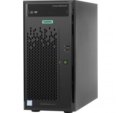HPE HP ProLiant ML10 G9 Tower Server - 1 x Intel Xeon E3-1225 v5 Quad-core (4 Core) 3.30 GHz - 8 GB Installed DDR4 SDRAM - 1 TB Serial ATA HDD - Serial ATA Controller - 300 W LeftMaximum
