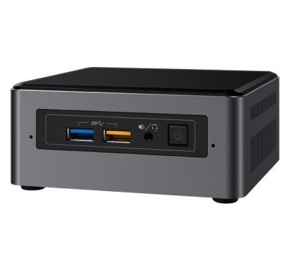 INTEL NUC 7 Home NUC7i3BNHXF Desktop Computer -  Core i3 (7th Gen) i3-7100U 2.40 GHz - 4 GB DDR4 SDRAM - 1 TB HDD - Windows 10 Home 64-bit - Mini PC LeftMaximum