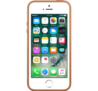 APPLE Case for iPhone SE, iPhone 5S, iPhone 5 - Saddle Brown RearMaximum