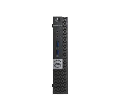 WYSE Dell OptiPlex 7050 Desktop Computer - Intel Core i5 (7th Gen) i5-7500T 2.70 GHz - 8 GB DDR4 SDRAM - 256 GB SSD - Windows 10 Pro 64-bit (English) - Micro PC FrontMaximum