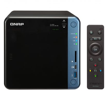 QNAP Turbo NAS TS-453B 4 x Total Bays SAN/NAS Storage System - Desktop FrontMaximum