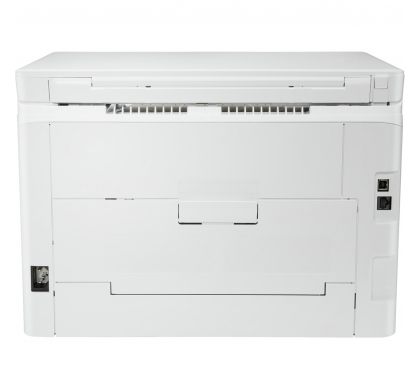 HP LaserJet Pro M180n Laser Multifunction Printer - Colour - Plain Paper Print - Desktop RearMaximum