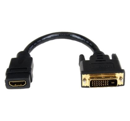 STARTECH .com DVI/HDMI Video Cable for Video Device, Notebook - 20.32 cm - Shielding - 1 Pack
